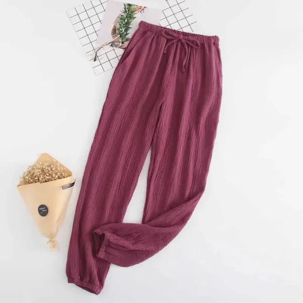 Lady Navy Japanese Pajamas for Spring Autumn Comfort and Style - Himpall