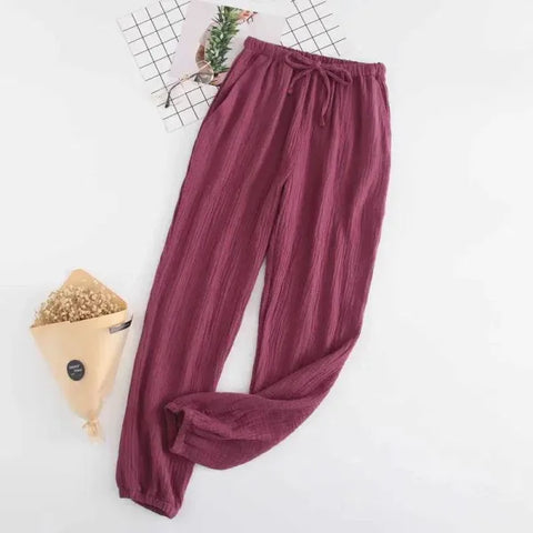 Lady Navy Japanese Pajamas for Spring Autumn Comfort and Style - Himpall