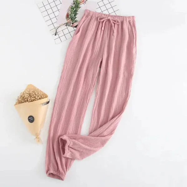 Lady Navy Japanese Pajamas for Spring Autumn Comfort and Style - Himpall