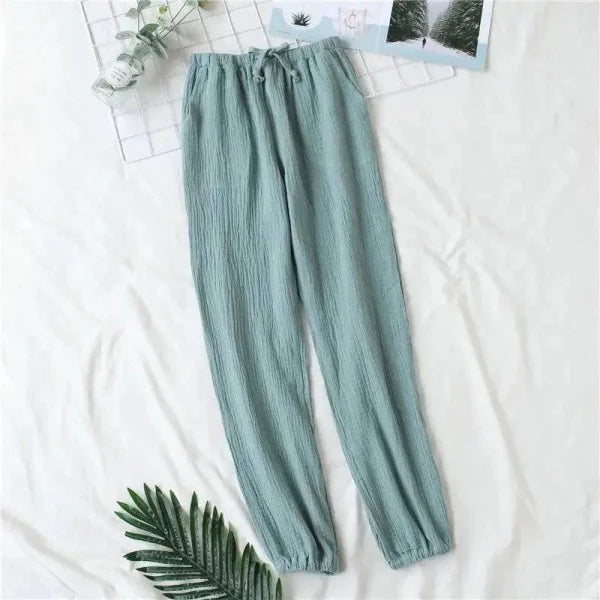 Lady Navy Japanese Pajamas for Spring Autumn Comfort and Style - Himpall