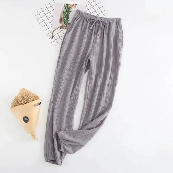 Lady Navy Japanese Pajamas for Spring Autumn Comfort and Style - Himpall