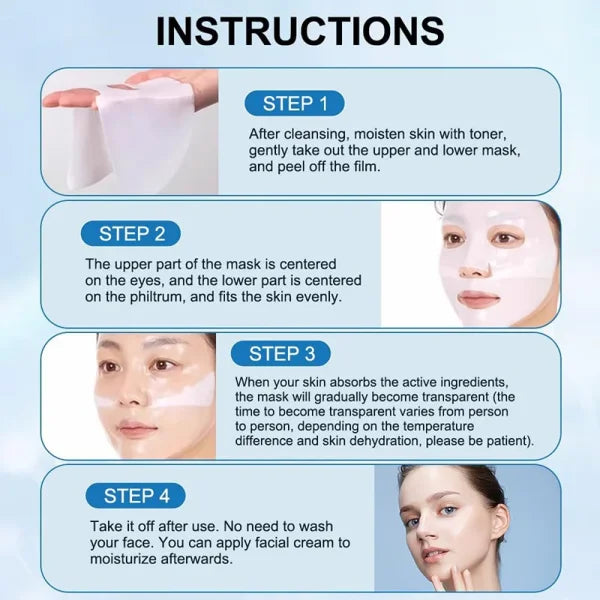 LAIKOU Bio-Collagen Real Deep Mask for Moisturizing and Firming Skin - Himpall