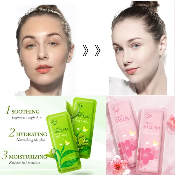 LAIKOU Sakura Sleeping Face Mask for Moisturizing Female Skin - Himpall