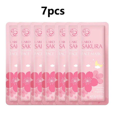 LAIKOU Sakura Sleeping Face Mask for Moisturizing Female Skin - Himpall