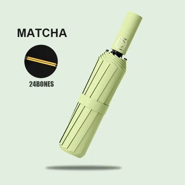 Automatic Umbrella 190T Nylon Fabric UV Protection - Matcha / 24K / metal-fiber composite