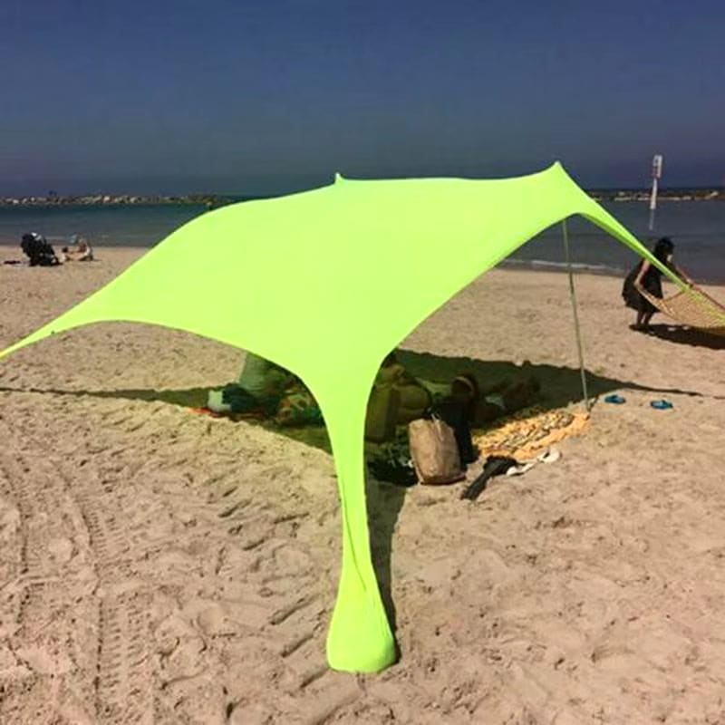 Large Beach Shades Tent - Portable Family Sun Shelter UPF50+ UV Canopy for Outdoor Relaxation