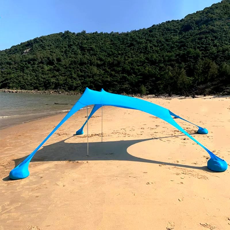 Large Beach Shades Tent - Portable Family Sun Shelter UPF50+ UV Canopy for Outdoor Relaxation