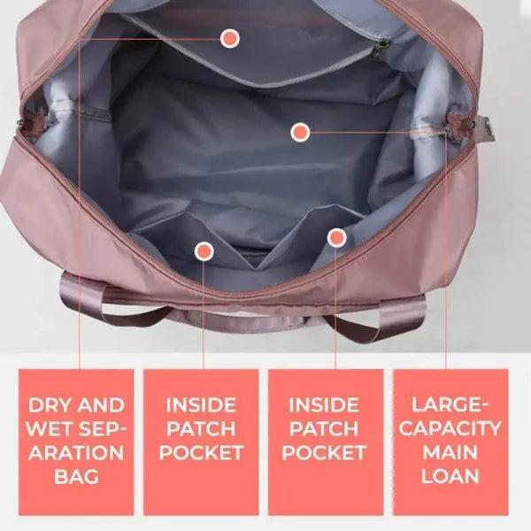Large Capacity Foldable Storage Bag for Travel and Gym - Himpall