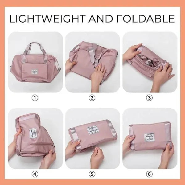 Large Capacity Foldable Storage Bag for Travel and Gym - Himpall