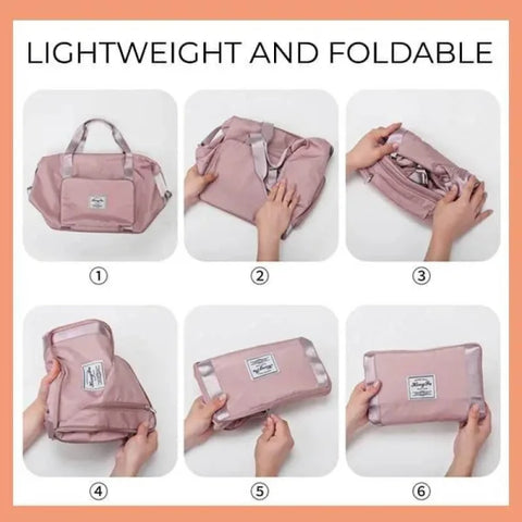 Large Capacity Foldable Storage Bag for Travel and Gym - Himpall