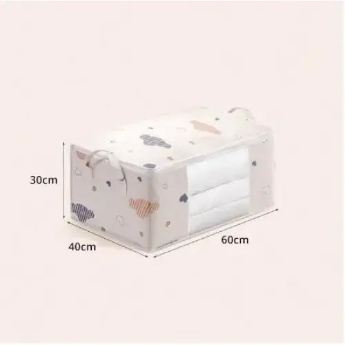 Large Capacity Non-woven Fabric Storage Bag for Bedding Organizers - Large Blue