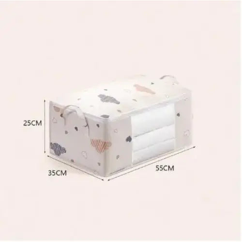 Large Capacity Non-woven Fabric Storage Bag for Bedding Organizers - Large Blue