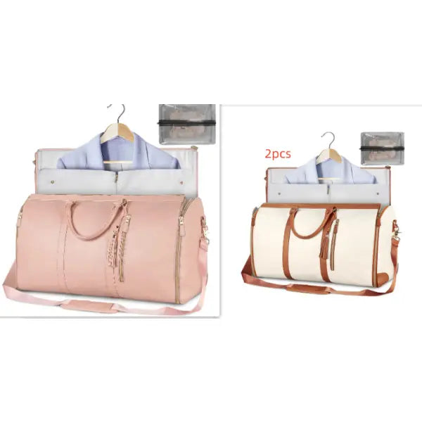 Large Capacity Travel Duffle Bag Folding Waterproof Style Suit Tote - Set21 - None