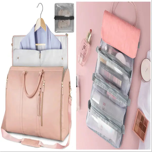 Large Capacity Travel Duffle Bag Folding Waterproof Style Suit Tote - Set36 - None