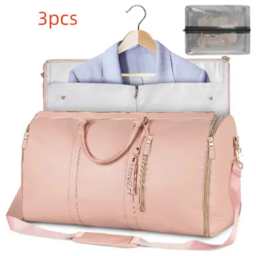 Large Capacity Travel Duffle Bag Folding Waterproof Style Suit Tote - Set11 - None