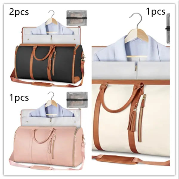 Large Capacity Travel Duffle Bag Folding Waterproof Style Suit Tote - Set40 - None