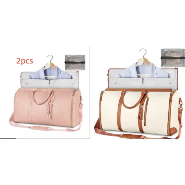 Large Capacity Travel Duffle Bag Folding Waterproof Style Suit Tote - Set14 - None