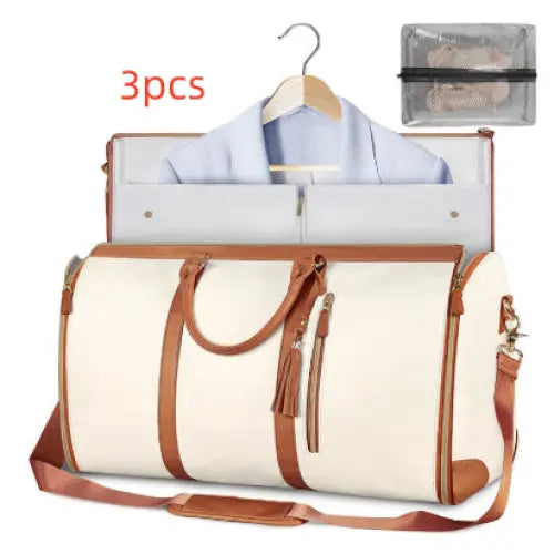 Large Capacity Travel Duffle Bag Folding Waterproof Style Suit Tote - Set31 - None