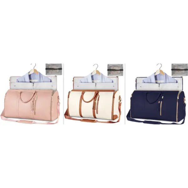 Large Capacity Travel Duffle Bag Folding Waterproof Style Suit Tote - Set19 - None