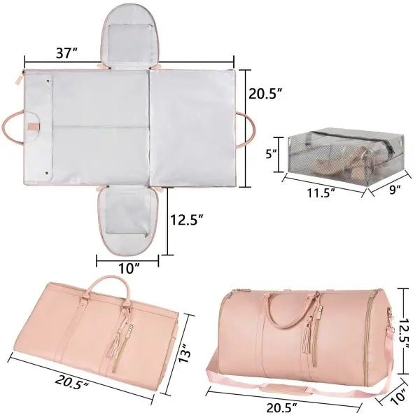 Large Capacity Travel Duffle Bag Folding Waterproof Style Suit Tote - None