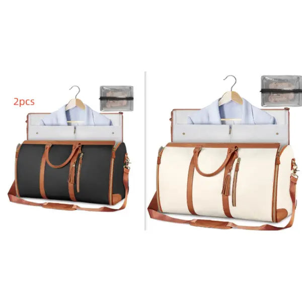 Large Capacity Travel Duffle Bag Folding Waterproof Style Suit Tote - Set24 - None