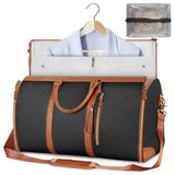 Large Capacity Travel Duffle Bag Folding Waterproof Style Suit Tote - Black - None