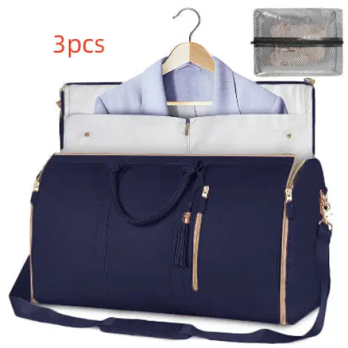 Large Capacity Travel Duffle Bag Folding Waterproof Style Suit Tote - Set28 - None