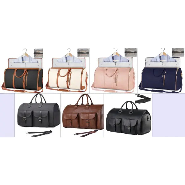 Large Capacity Travel Duffle Bag Folding Waterproof Style Suit Tote - Set34 - None