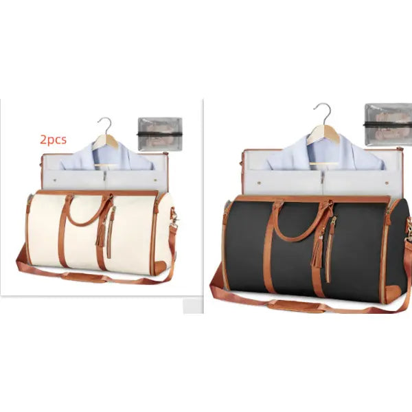 Large Capacity Travel Duffle Bag Folding Waterproof Style Suit Tote - Set27 - None