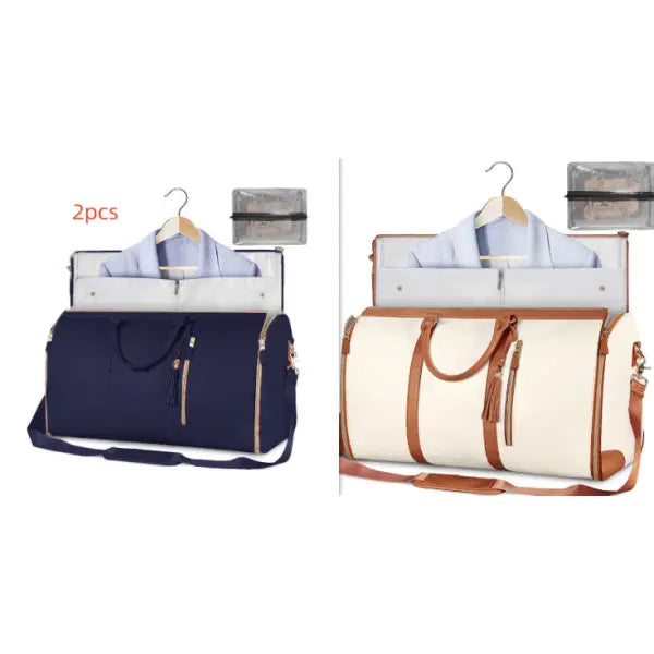 Large Capacity Travel Duffle Bag Folding Waterproof Style Suit Tote - Set29 - None