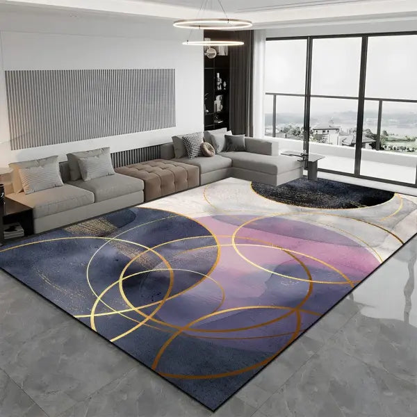 Large Modern Light Luxury Living Room Carpet - 200x300cm Thickened Rug for Bedroom & Lounge - JH020-Flannel-13