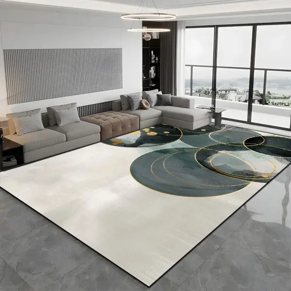 Large Modern Light Luxury Living Room Carpet - 200x300cm Thickened Rug for Bedroom & Lounge - JH020-Flannel-5