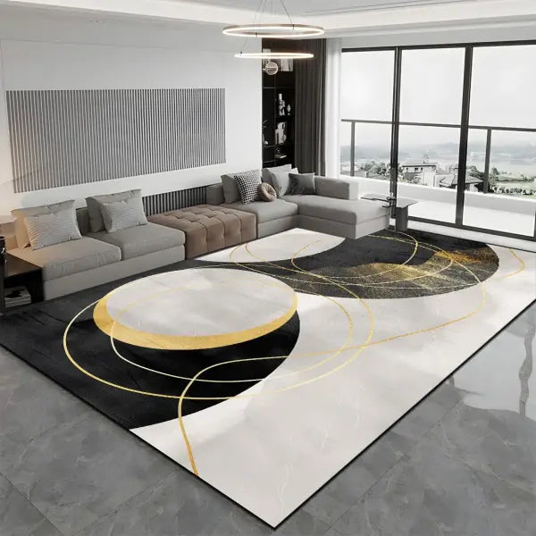 Large Modern Light Luxury Living Room Carpet - 200x300cm Thickened Rug for Bedroom & Lounge - JH020-Flannel-3