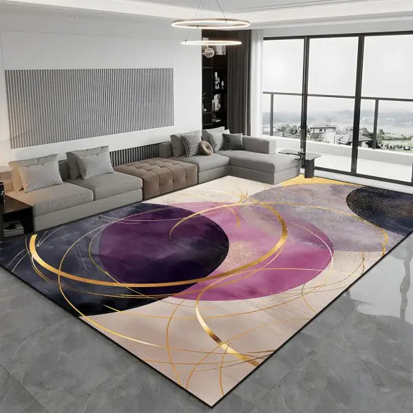Large Modern Light Luxury Living Room Carpet - 200x300cm Thickened Rug for Bedroom & Lounge - JH020-Flannel-10