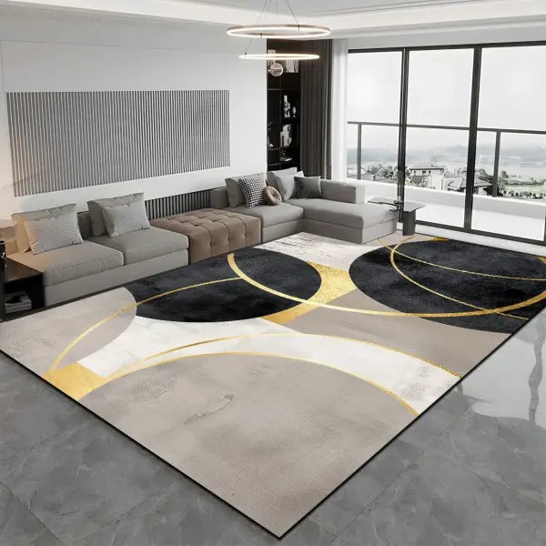 Large Modern Light Luxury Living Room Carpet - 200x300cm Thickened Rug for Bedroom & Lounge - JH020-Flannel-2