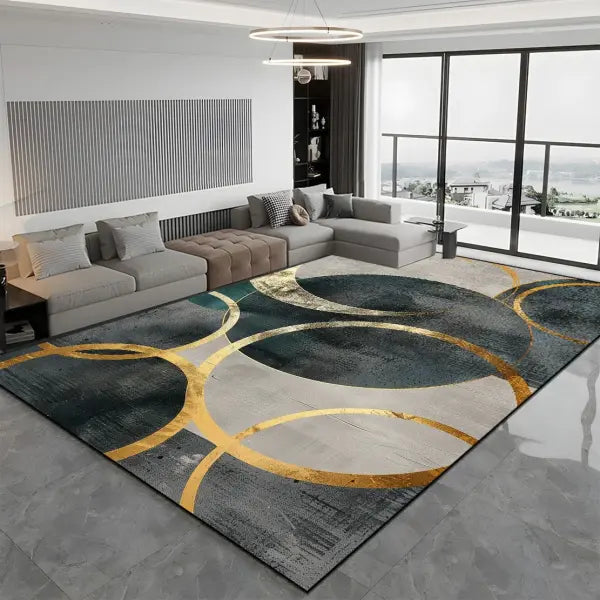 Large Modern Light Luxury Living Room Carpet - 200x300cm Thickened Rug for Bedroom & Lounge - JH020-Flannel-6