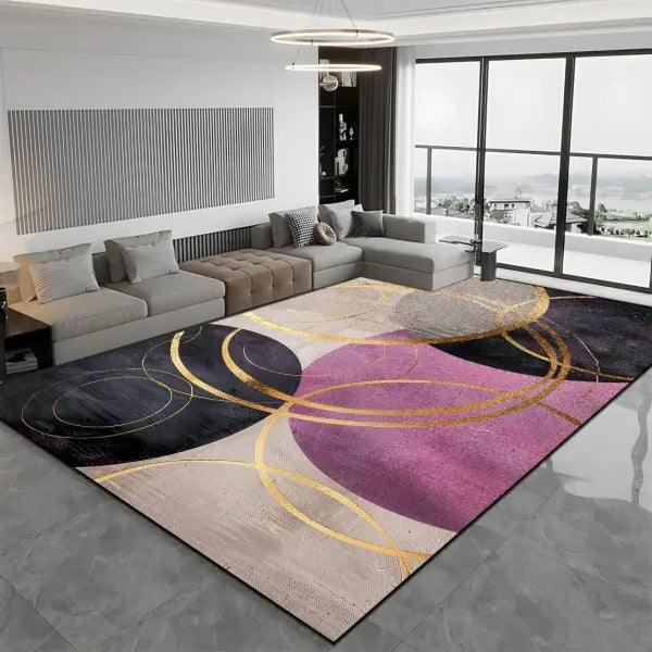 Large Modern Light Luxury Living Room Carpet - 200x300cm Thickened Rug for Bedroom & Lounge - JH020-Flannel-12