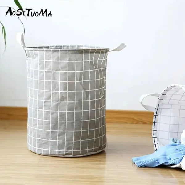Large Foldable Waterproof Household Dirty Clothes Basket by AOSITUOMA - Himpall