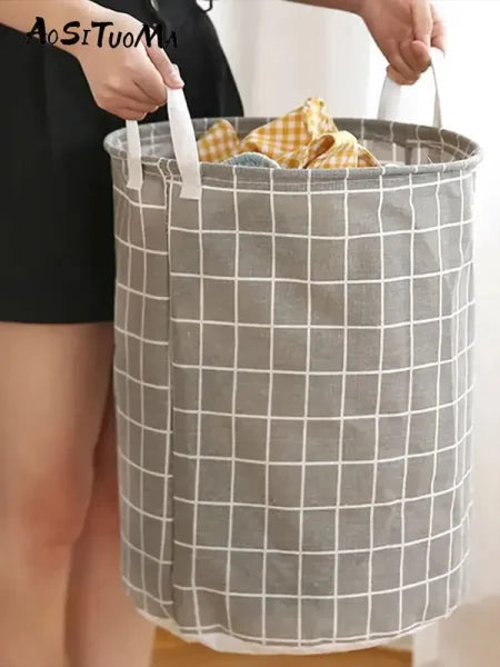 Large Foldable Waterproof Household Dirty Clothes Basket by AOSITUOMA - Himpall