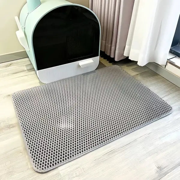 Large size Cat Litter Mat Eva Double Layer Waterproof Cat Litter Mat Pet Litter Box Mat Pet Toilet Cat Mat Cat Toilet
