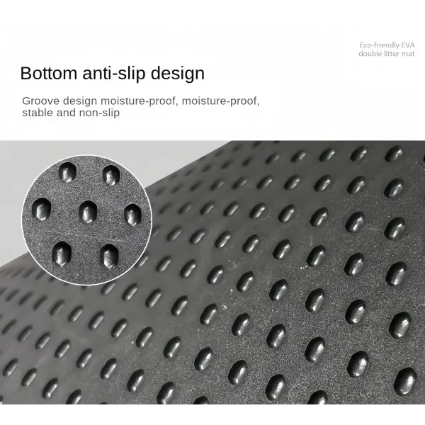 Large size Cat Litter Mat Eva Double Layer Waterproof Cat Litter Mat Pet Litter Box Mat Pet Toilet Cat Mat Cat Toilet