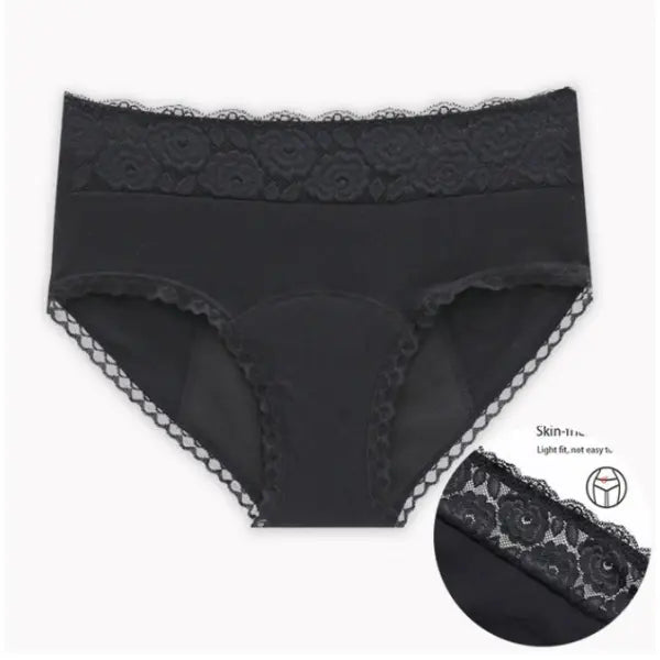 Large Size Leak Proof Cotton Fabric Menstrual Underwear - Lace flower / 2XL / 1PC - Underwear