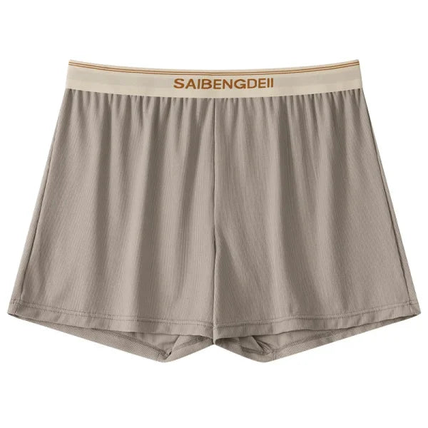 Large Size Men’s Ice Silk Boxer Shorts - Seamless Comfortable and Lightweight Sleepwear - Light gray / XL 75-90 kg / 1pc