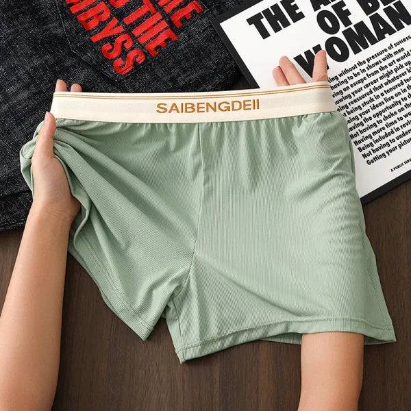 Large Size Men’s Ice Silk Boxer Shorts - Seamless Comfortable and Lightweight Sleepwear