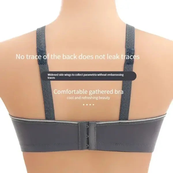 Plus Size Seamless Push-Up Bra - Wireless Comfort Bralette with Thin Unlined Cups