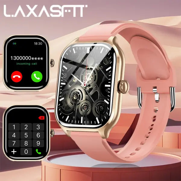 New Smart Watch Bluetooth Call Message Reminder 24 Hour Health Monitoring Smart Watch Gift for Men and Women