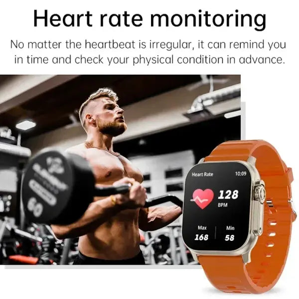 X10 Ultra Smartwatch Bluetooth Talk with Silica Gel Band
