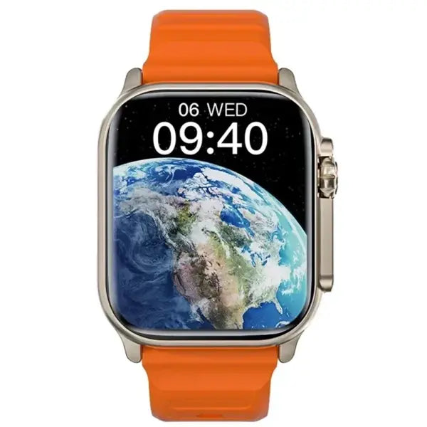 X10 Ultra Smartwatch Bluetooth Talk with Silica Gel Band - Orange