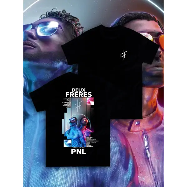 Le Monde Chico PNL T-Shirt – French Rap Album Graphic Tee Unisex Hip Hop Streetwear Short Sleeve - X254-1 black / XXXL
