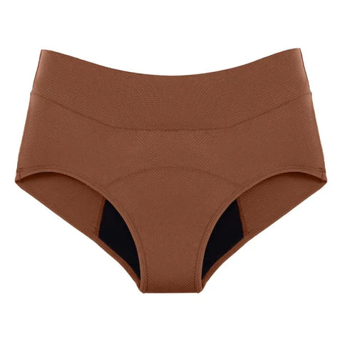 Leak-Proof Menstrual Panties – Cotton Period Underwear for Women - 1pcs caramel orange / XXL